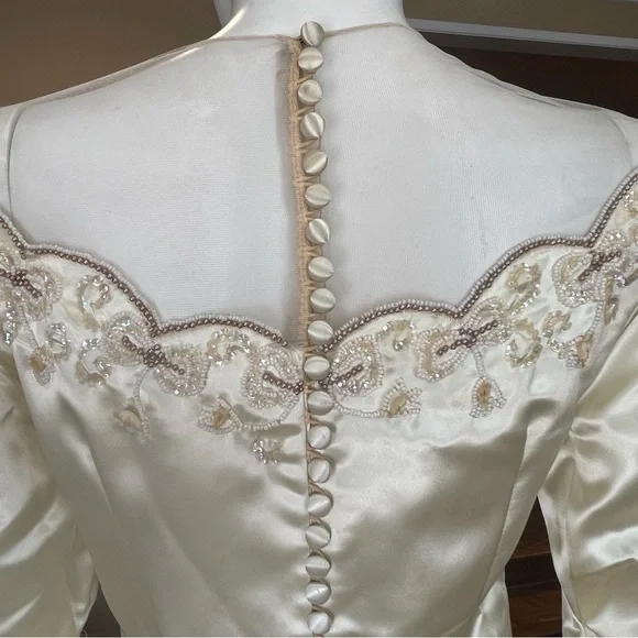 Vintage Satin Wedding Dress